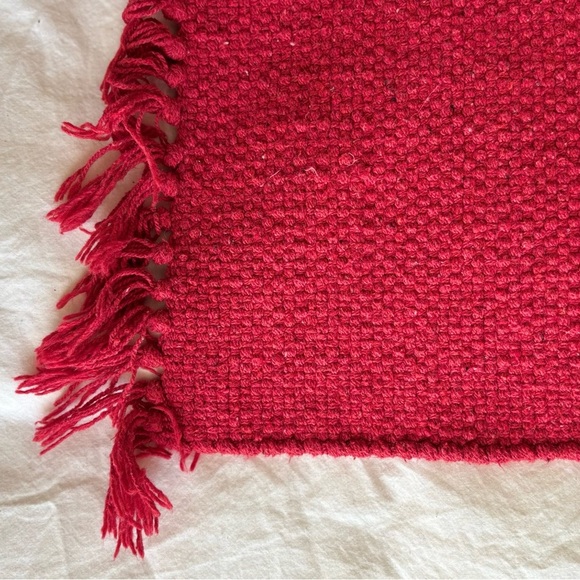 Red woven doormat - Picture 1 of 2